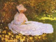Claude Monet A Woman Reading France oil painting reproduction